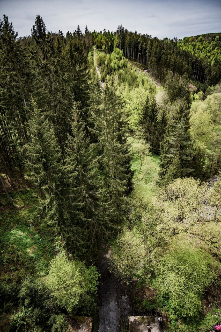 Blick von der Zimestalbrücke. Ein atemberaubendes Panorama mit traumhafter Landschaft. Unsere Fototour zur Ziemestalbrücke im April 2025.