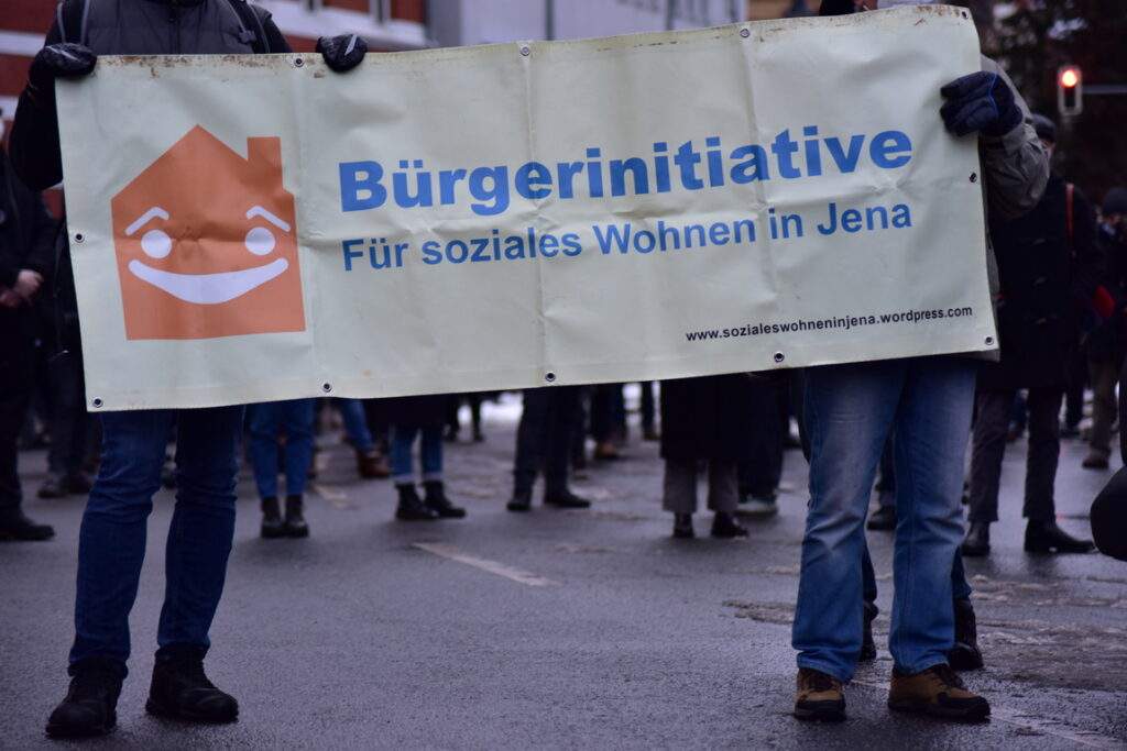 Protest gegen das Haushaltssicherungskonzept