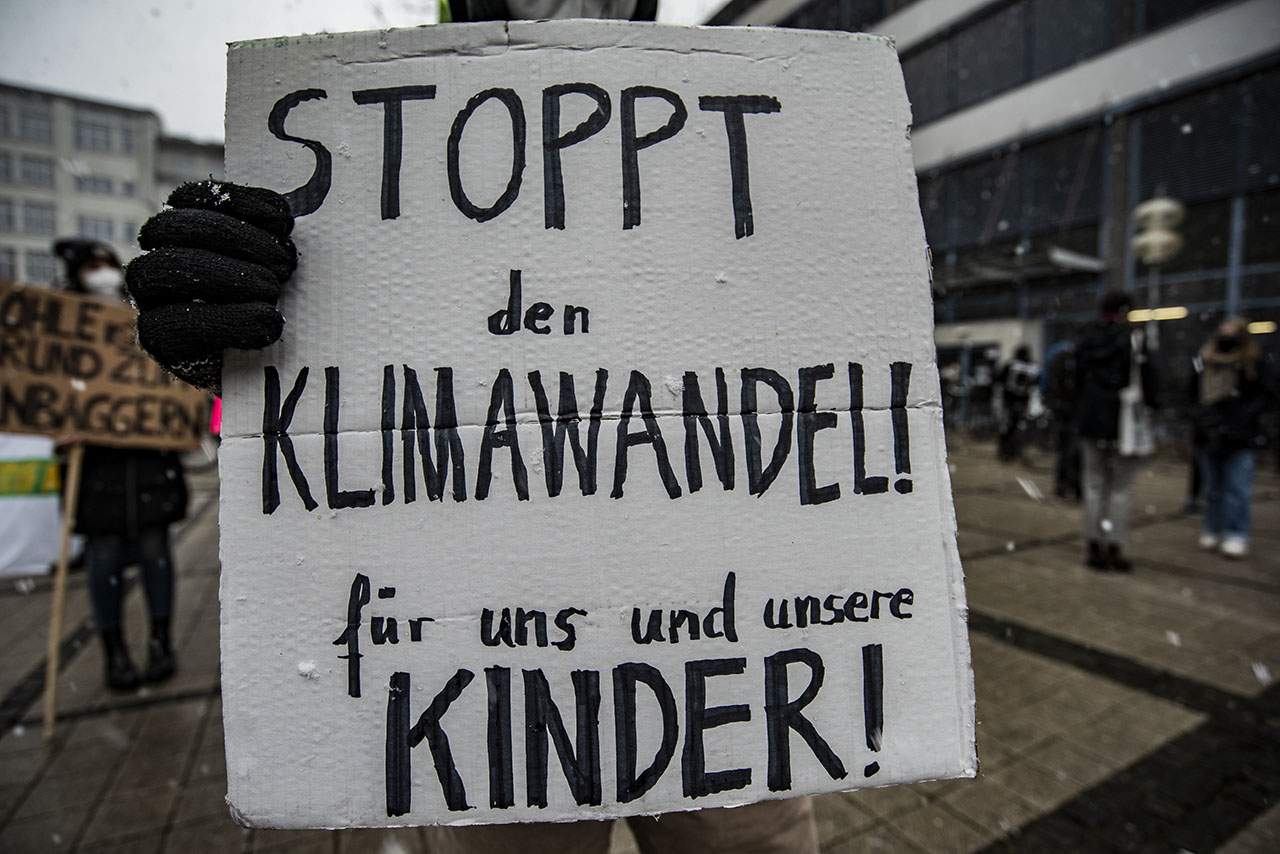 Globaler Klimastreik am 19. MÄRZ 2021 in Jena auf dem Ernst-Abbe-Platz