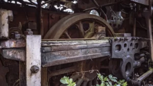 Eine nostalgische Welt aus rostigen Metall auf Schienen - die private Loksammlung Falkenberg.