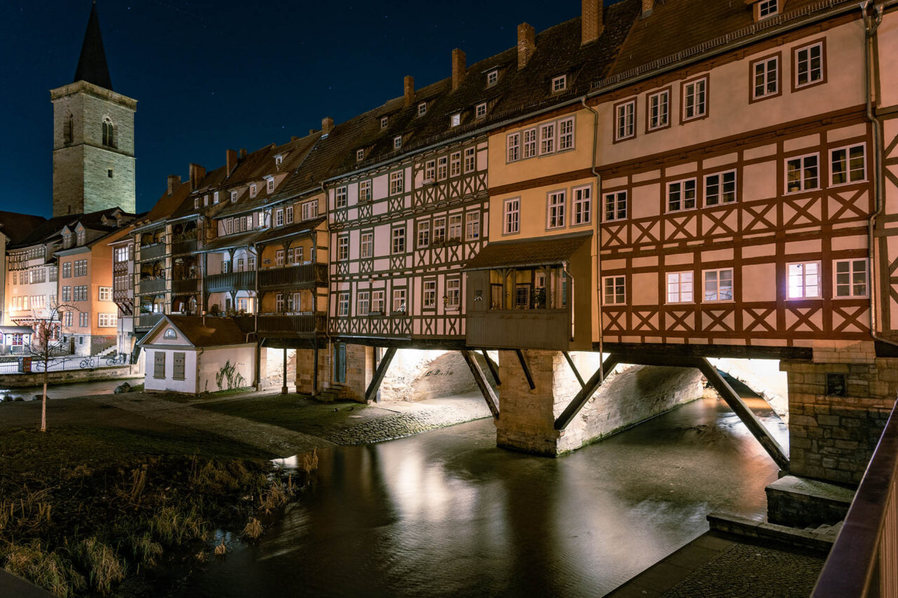 Ein Wahrzeichen Erfurts - die Krämerbrücke.