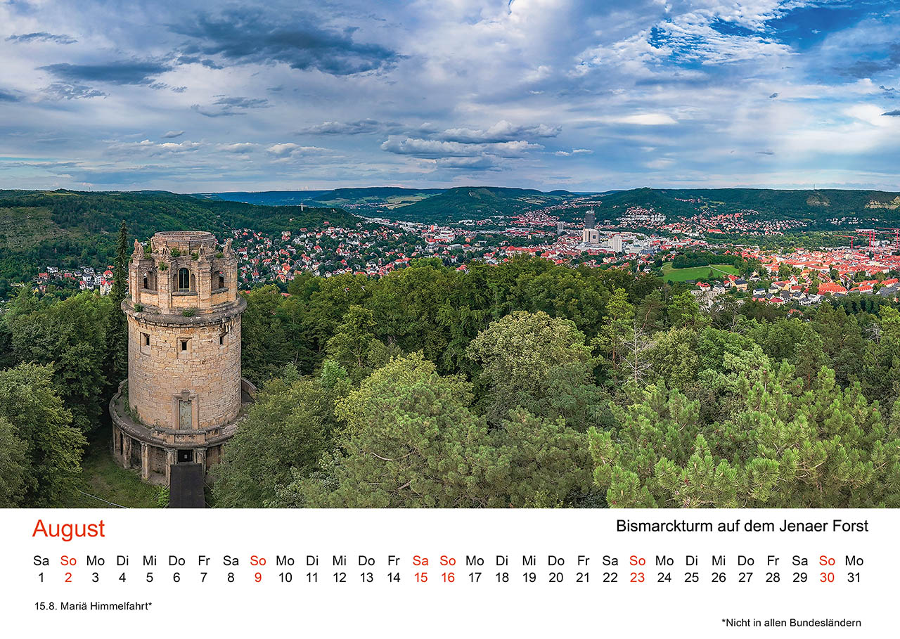 August: Bismarckturm im Jenaer Forst August: Bismarckturm im Jenaer Forst